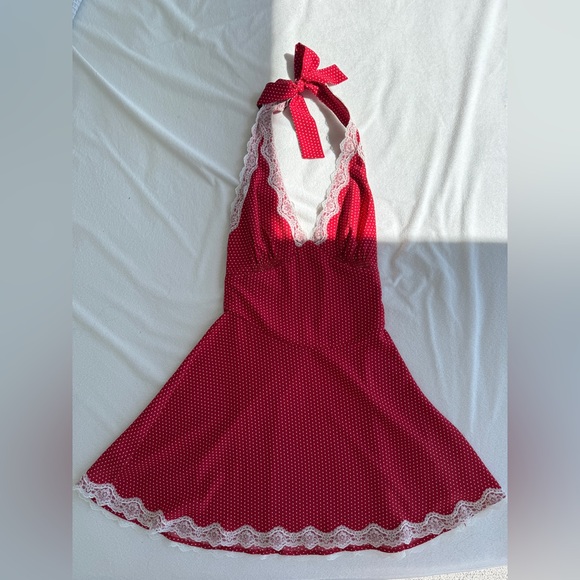 Frankie's Bikinis Audrey Polka Dot Mini Dress🐞 - Picture 4 of 5